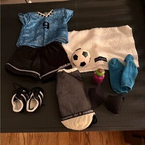 American Girl Blue Soccer Gear Set